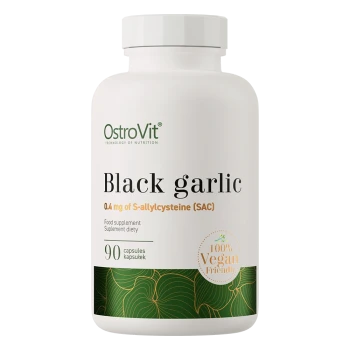 OstroVit Black Garlic VEGE | Ферментированный чёрный чеснок 400 mg 90 капсул
