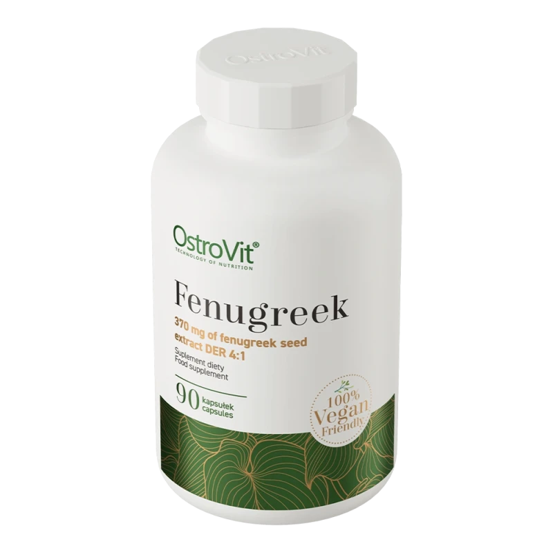 OstroVit Fenugreek VEGE | Grieķu Sierāboliņa Ekstrakts 370 mg 90 Kapsulas