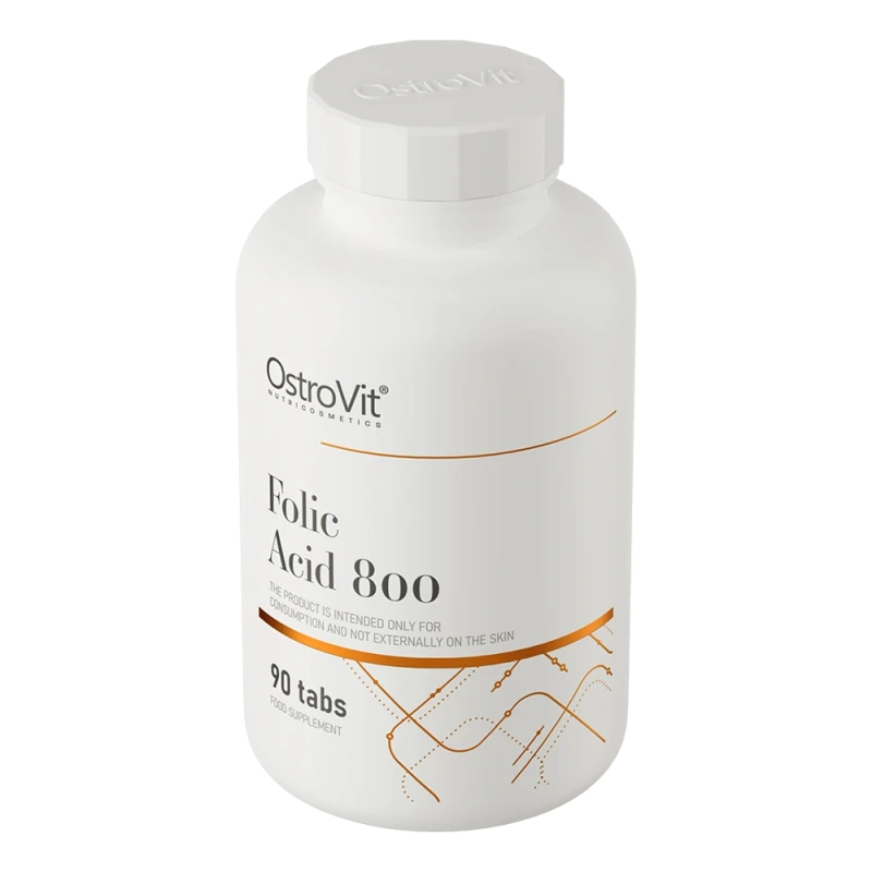 OstroVit Folic Acid | Folskābe B9 Vitamīns 90 Tabletes