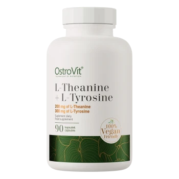 OstroVit L-Theanine + L-Tyrosine | L-теанин 200 мг + L-тирозин 400 мг 90 капсул VEGE