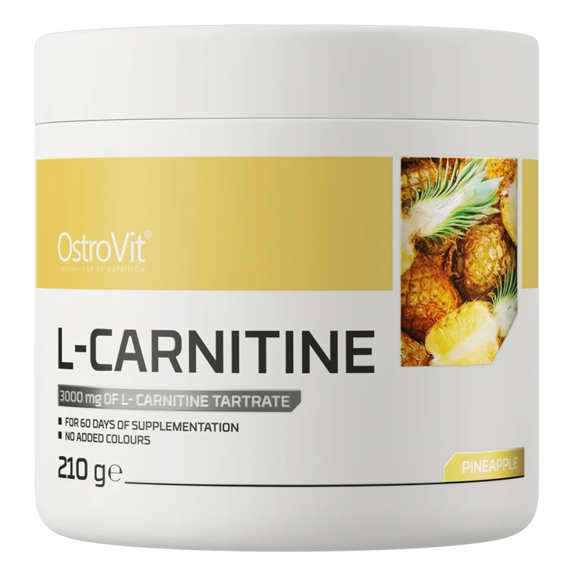 OstroVit L-Carnitine | L-Karnitīns 2000 mg Ananāsu Garša 210 g