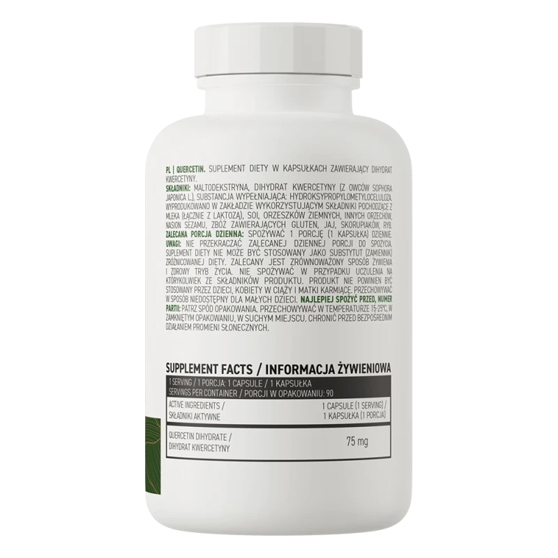 OstroVit Quercetin VEGE | Kvercetīns 75 mg 90 Kapsulas