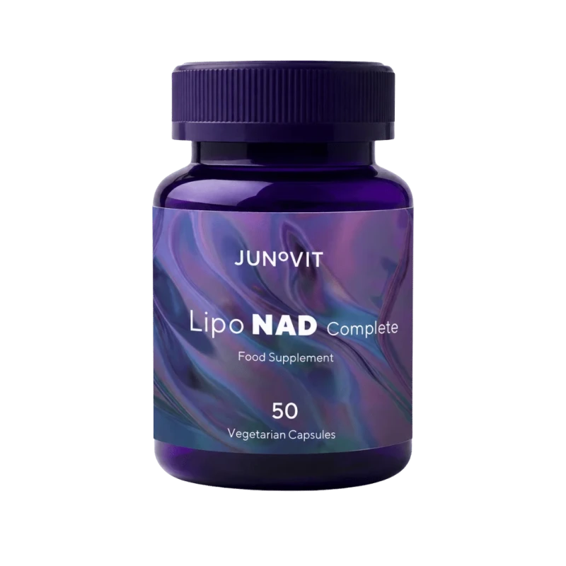 Junovit Lipo NAD Complete | Liposomālais NAD+ Ar Niacīnu 50 Kapsulas