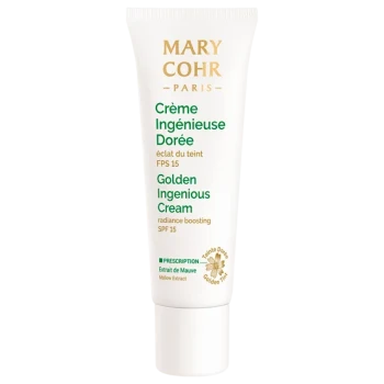 Mary Cohr Golden Ingenious Cream SPF 15 | Mitrinošs tonējošs sejas krēms ar zeltainu efektu un adaptīviem pigmentiem 30 ml