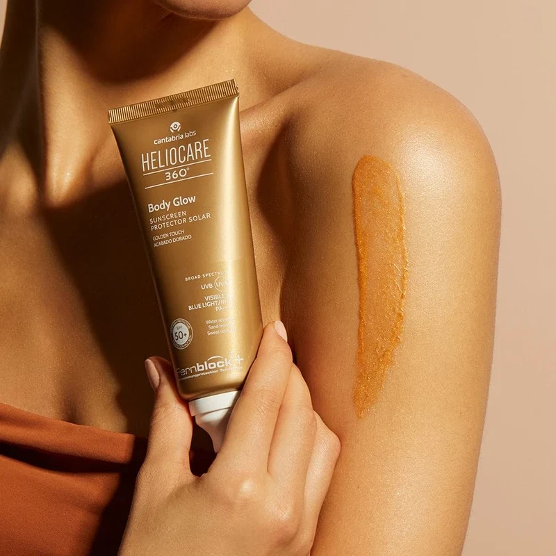 Heliocare 360° Body Glow SPF50+ | Ķermeņa saules aizsarglīdzeklis ar mirdzuma efektu 100 ml