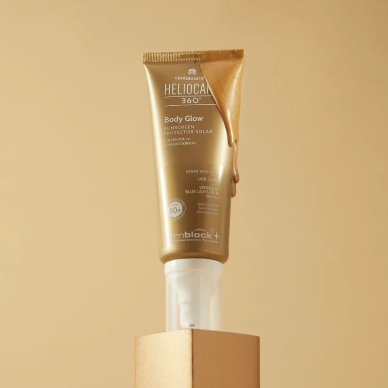 Heliocare 360° Body Glow SPF50+ | Ķermeņa saules aizsarglīdzeklis ar mirdzuma efektu 100 ml