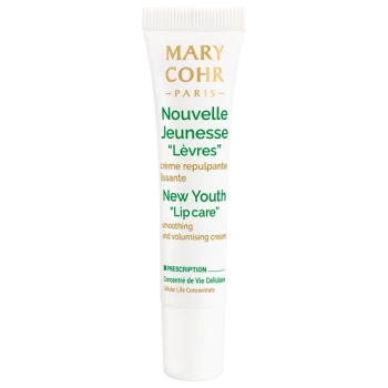 Mary Cohr New Youth Lip Care | Atjaunojošs un apjomu piešķirošs pretnovecošanās līdzeklis lūpām 15 ml