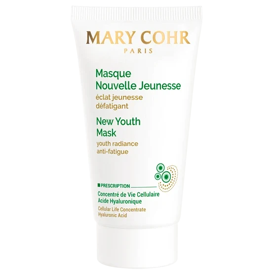 Mary Cohr New Youth Mask | Atjaunojoša un intensīvi mitrinoša pretnovecošanās sejas maska mirdzumam 50 ml