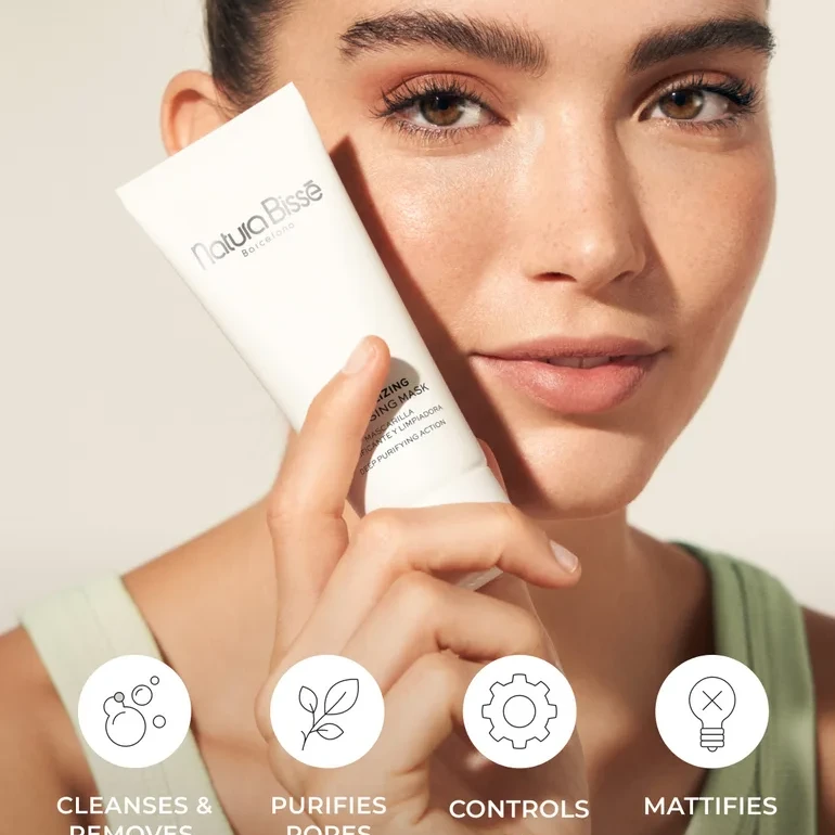 Natura Bissé Stabilizing Cleansing Mask | Attīroša sejas maska un ikdienas attīrītājs porām un nepilnībām 75 ml