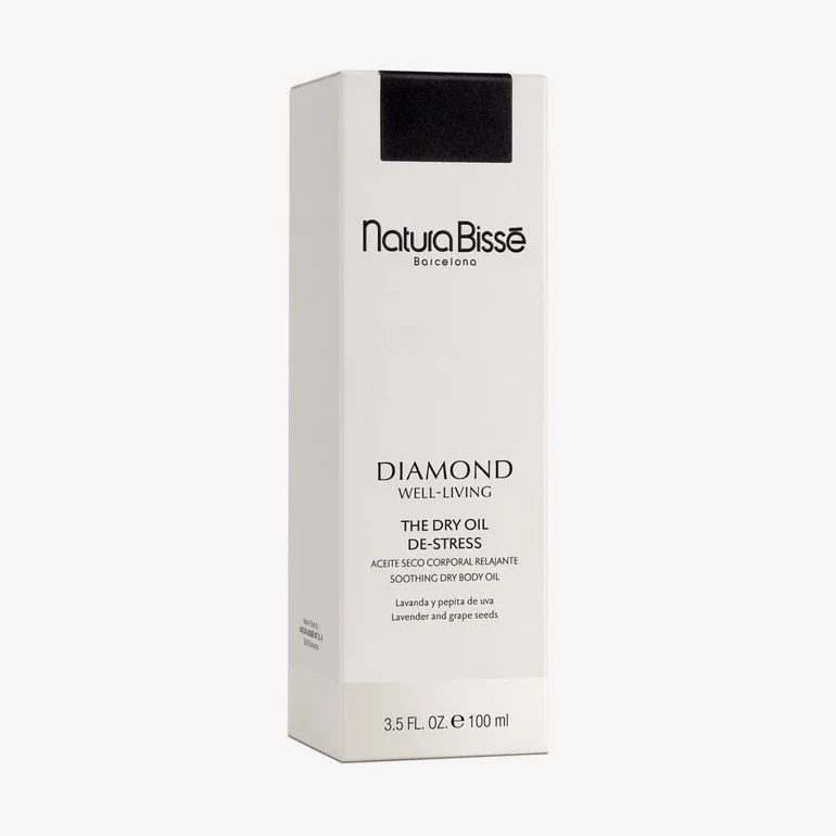 Natura Bissé Diamond Well-Living The Dry Oil – De-Stress | Nomierinoša sausā ķermeņa eļļa ar lavandu un vīnogu kauliņu eļļu 100 ml