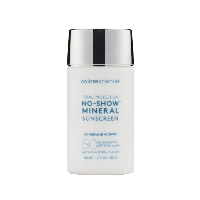 Colorescience Total Protection® No-Show™ Mineral Sunscreen SPF50 | Особенно лёгкий минеральный SPF для лица и тела 50 мл