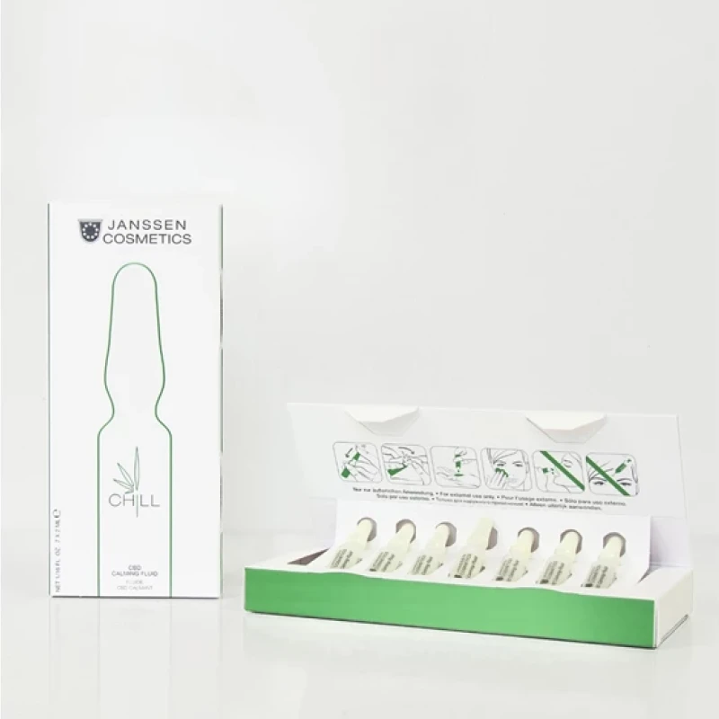 Janssen CBD Calming Fluid | Nomierinošas ampulas jutīgai ādai 7 x 2 ml