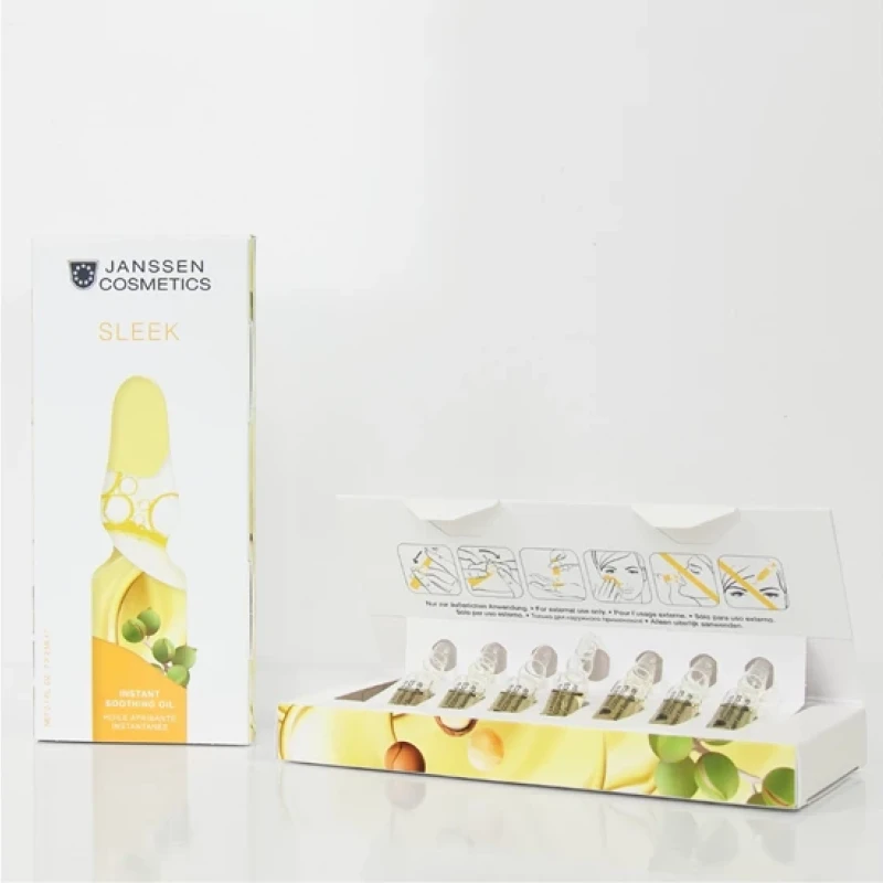 Janssen SLEEK Instant Soothing Oil | Nomierinošas eļļas ampulas jutīgai ādai 7 x 2 ml