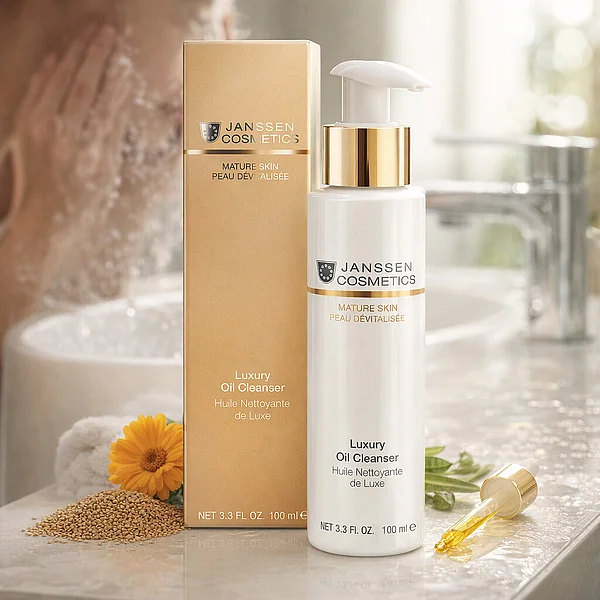 Janssen Cosmetics Luxury Oil Cleanser | Attīroša Sejas Eļļa ar Zeltainu Mirdzumu, 100 ml