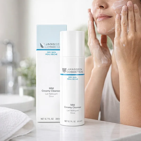 Janssen Cosmetics Mild Creamy Cleanser | Maigs Attīrošs Krēms Sejai, 200 ml