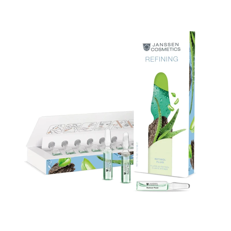 Janssen Refining Retinol Fluid | Retinola ampulas problemātiskai ādai 7 x 2 ml