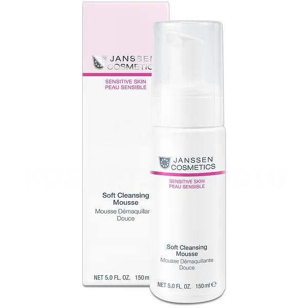 Janssen Cosmetics Soft Cleansing Mousse | Maigi Attīrošas Putas Jutīgai Ādai, 150 ml