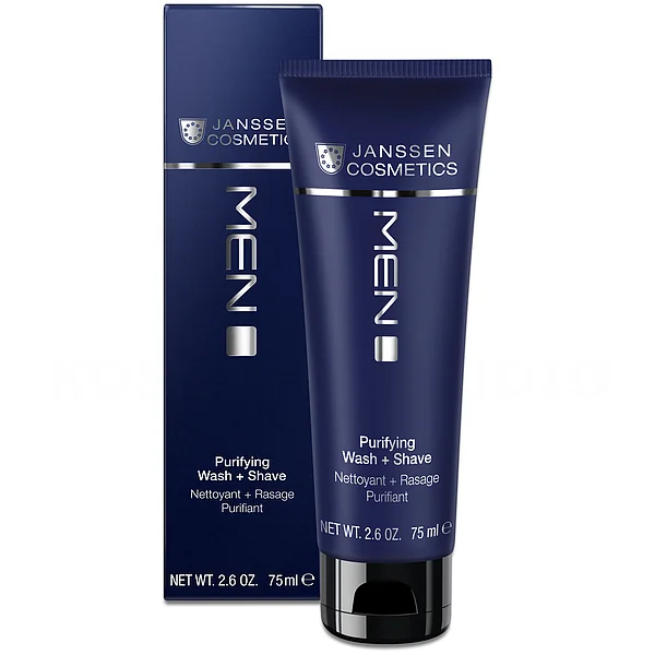 Janssen Cosmetics Purifying Wash + Shave | Maigas Putas Skūšanai un Mazgāšanai, 75 ml