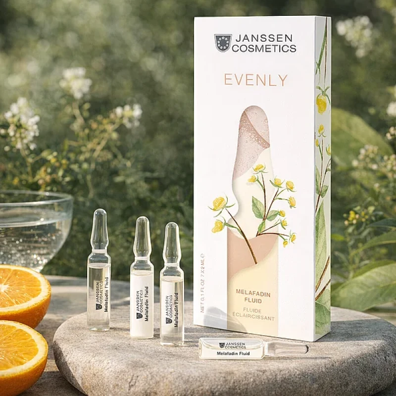 Janssen Melafadin Fluid | Izgaismojošas ampulas pigmentācijai 7 x 2 ml
