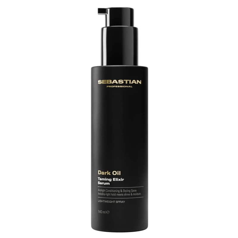 Sebastian Professional Dark Oil Taming Elixir Serum | Nogludinošs serums pūkošanās kontrolei un karstuma aizsardzībai 140 ml