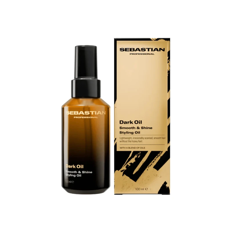 Sebastian Professional Dark Oil Smooth and Shine Styling Oil | Легкое масло для выпрямления и блеска волос 100 мл