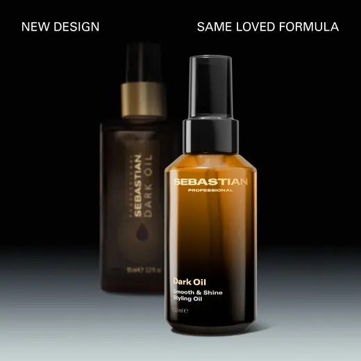 Sebastian Professional Dark Oil Smooth and Shine Styling Oil | Vieglā matu eļļa nogludināšanai un mirdzumam 30 ml