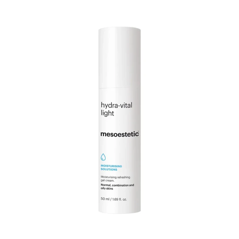 Mesoestetic hydra-vital light | Atsvaidzinošs mitrinošs gēlkrēms normālai, kombinētai un taukainai ādai 50 ml