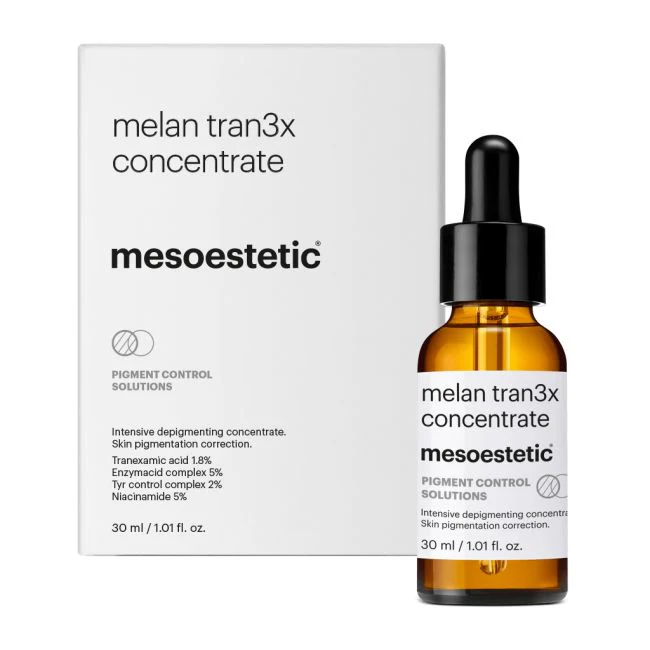 Mesoestetic melan tran3x concentrate | Интенсивная антипигментная сыворотка с транексамовой кислотой 30 мл