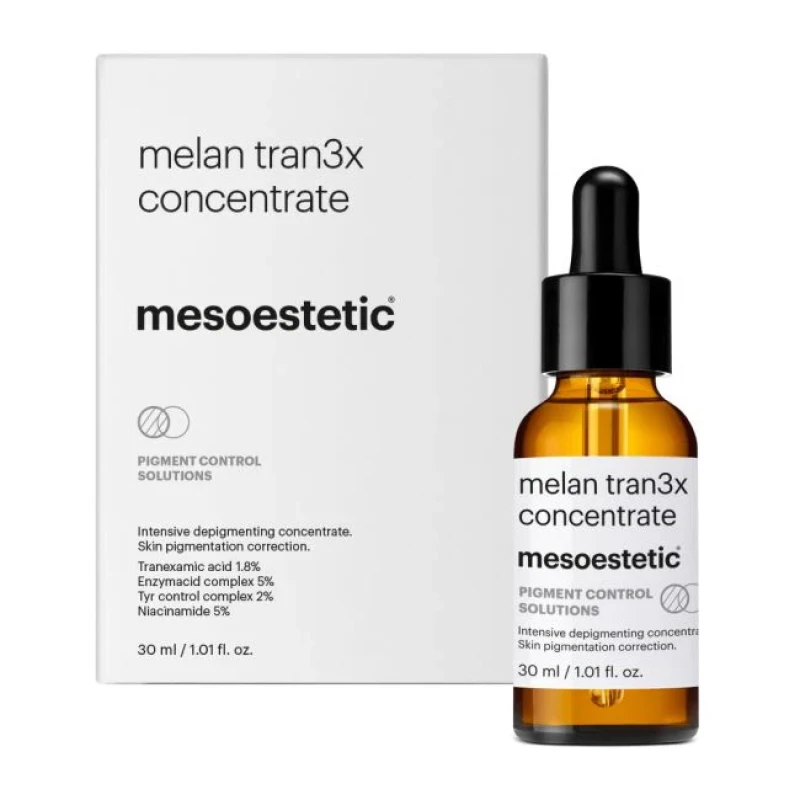 Mesoestetic melan tran3x concentrate | Intensīvs pretpigmentācijas serums ar traneksāmskābi 30 ml
