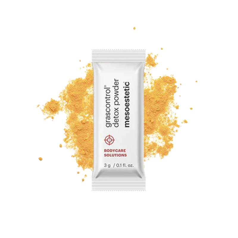 Mesoestetic grascontrol® detox powder | Uztura bagātinātājs ar artišoka, bērza un kurkumas ekstraktiem 20 × 3 g