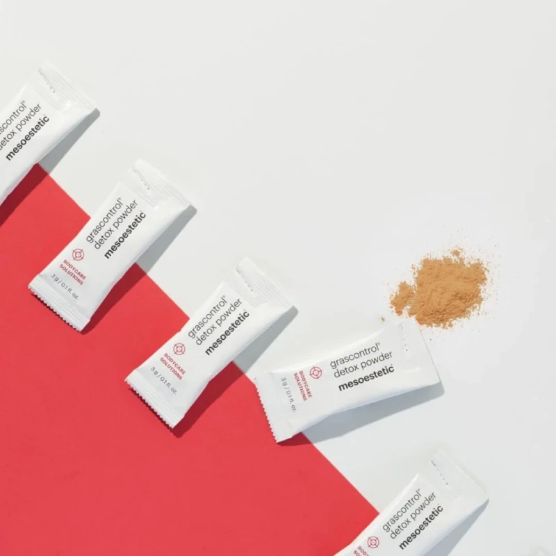 Mesoestetic grascontrol® detox powder | Uztura bagātinātājs ar artišoka, bērza un kurkumas ekstraktiem 20 × 3 g