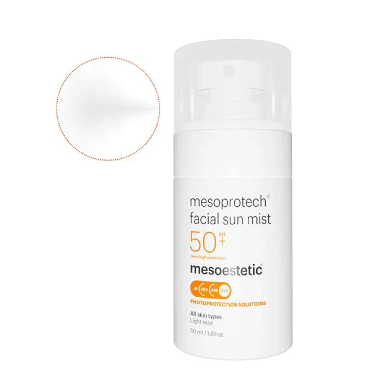 Mesoestetic mesoprotech® facial sun mist SPF 50+ | Pretgrumbu saules aizsargsprejs sejai 50 ml