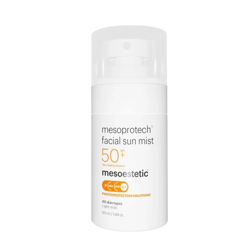 Mesoestetic mesoprotech® facial sun mist SPF 50+ | Pretgrumbu saules aizsargsprejs sejai 50 ml