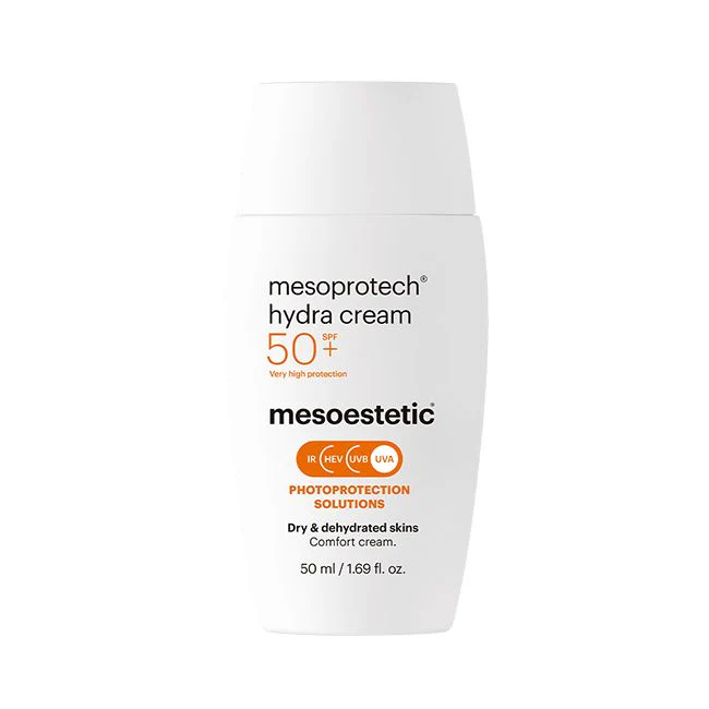 Mesoestetic mesoprotech® hydra cream | Mitrinošs saules aizsargkrēms sausai ādai SPF50+ 50 ml