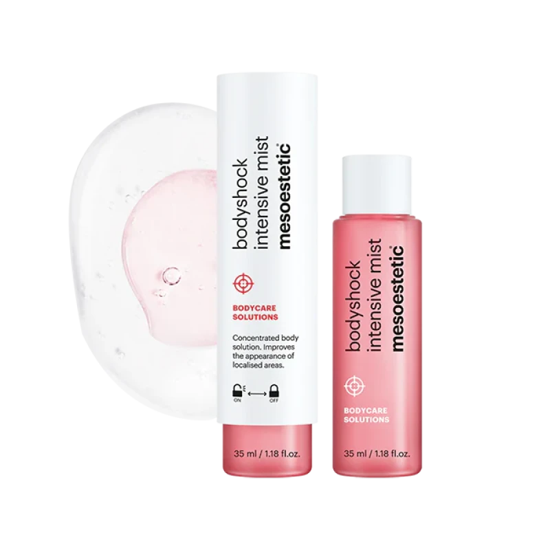 Mesoestetic bodyshock® intensive mist | Intensīvs divfāžu ķermeņa koncentrāts lokālu tauku uzkrājumu un celulīta pazīmju mazināšanai 2 × 35 ml 