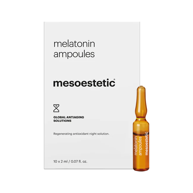Mesoestetic Melatonin ampoules | Ночные восстанавливающие антивозрастные ампулы 10 × 2 мл