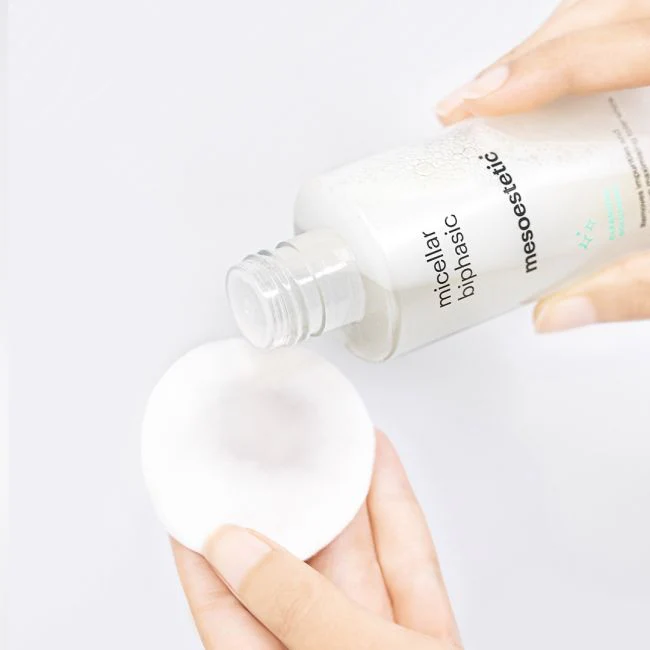 Mesoestetic micellar biphasic | Divfāžu kosmētikas noņēmējs acīm un lūpām 150 ml