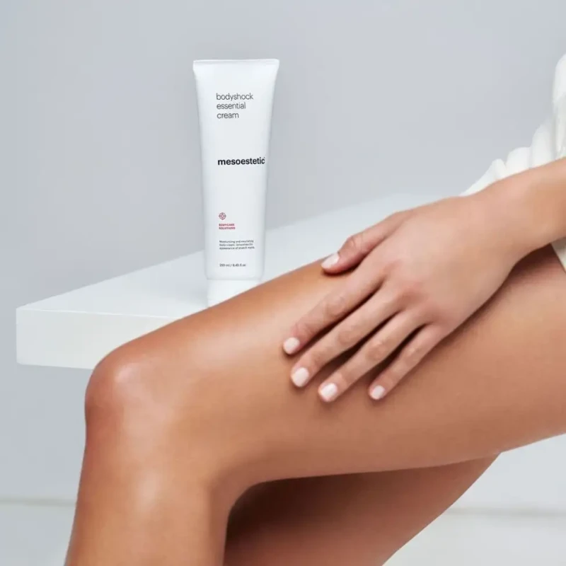 Mesoestetic bodyshock® essential cream | Mitrinošs un barojošs ķermeņa krēms striju mazināšanai 250 ml