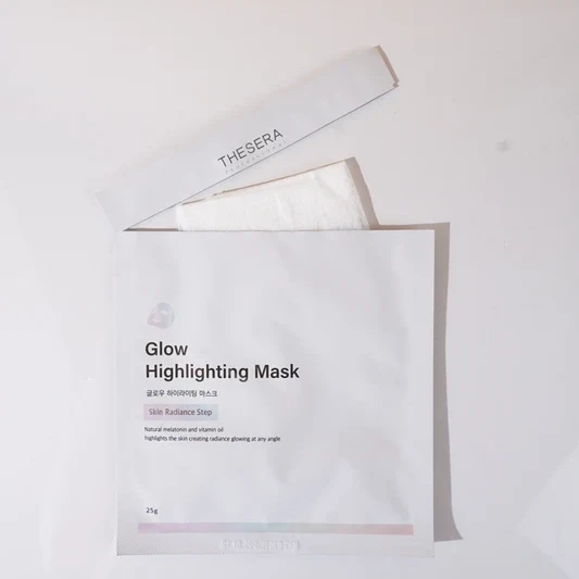 THESERA Glow Highlighting Mask | Осветляющая сияющая маска для лица 10 x 25 g
