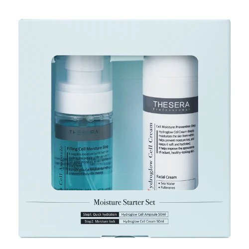 THESERA Moisture Starter Set | Увлажняющий набор для ухода за кожей 2 x 50 ml