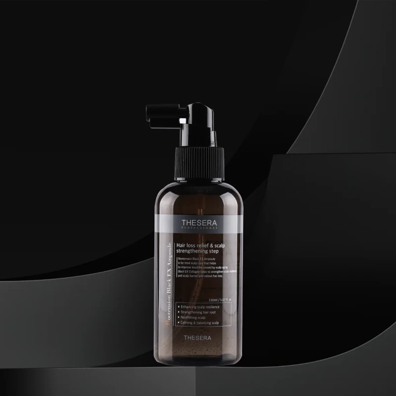 Thesera Rootension Black Ex Ampoule |Intensīvs Serums Pret Matu Izkrišanu 150 ml