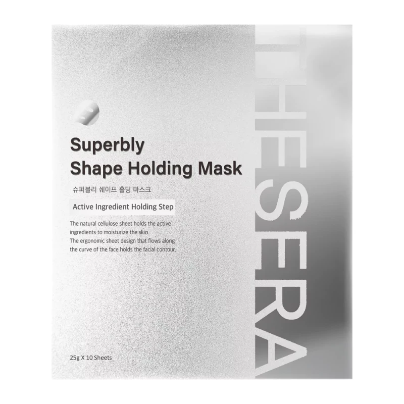 THESERA Superbly Shape Holding Mask | Liftinga Efektu Piešķiroša Biocelulozes Sejas Maska 10 gab.
