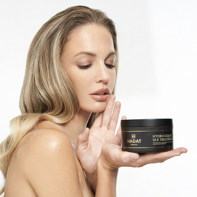 HADAT Hydro Liquid Silk Treatment | Šķidrā Zīda Atjaunojošā Matu Maska 300 ml / 500 ml