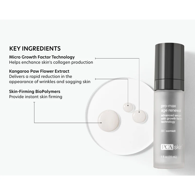 PCA Skin Pro-Max Age Renewal | Serums Ar Augšanas Faktoriem 29 ml