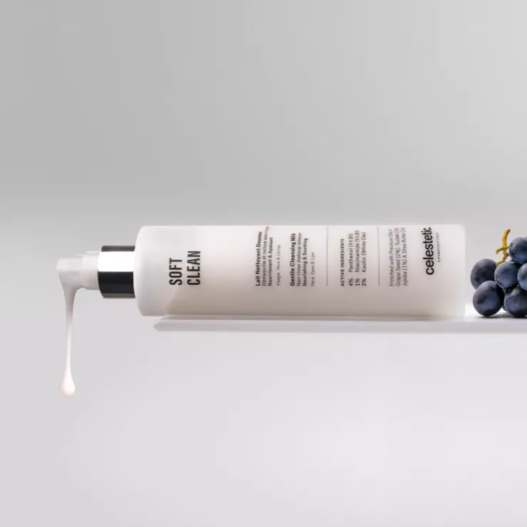 Celestetic Soft Clean | Maigs attīrošs pieniņš sausai un jutīgai ādai 200 ml