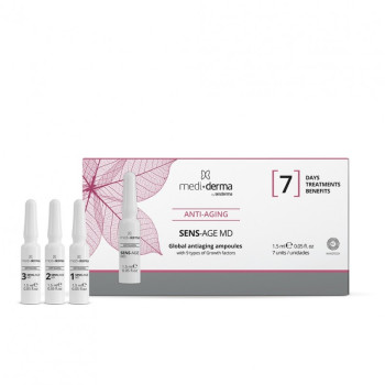 Mediderma Sens-Age Ampoules 10x2 ml | Anti-age ampulas ar augšanas faktoriem Mediderma Sens-Age Ampoules 10x2 ml | Anti-age ampulas ar augšanas faktoriem