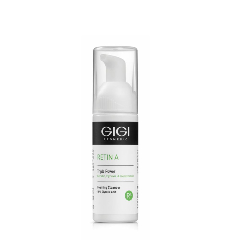 GIGI Retin A Triple Power Foaming Cleanser | Очищающая пенка с 10% гликолевой кислотой 120 мл