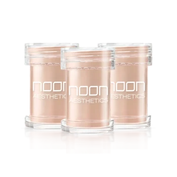 NOON Brush & Go Refill Pack SPF50 | Minerālu SPF pūdera uzpilde visiem ādas tipiem, gaišais tonis 01, 3 × 5 ml