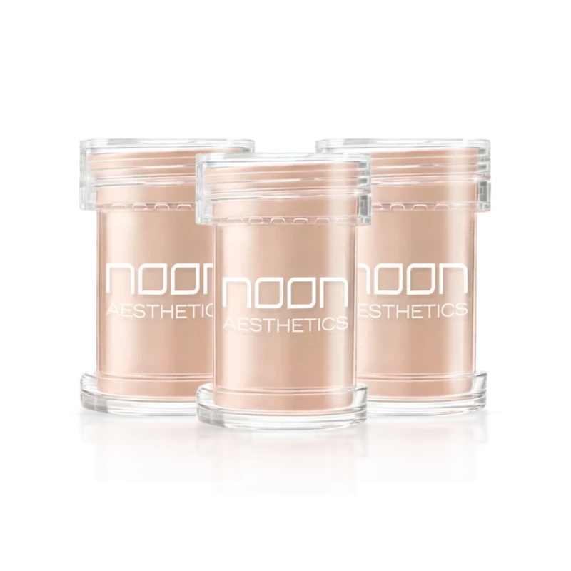 NOON Brush & Go Refill Pack SPF50 | Minerālu SPF pūdera uzpilde visiem ādas tipiem, gaišais tonis 01, 3 × 5 ml