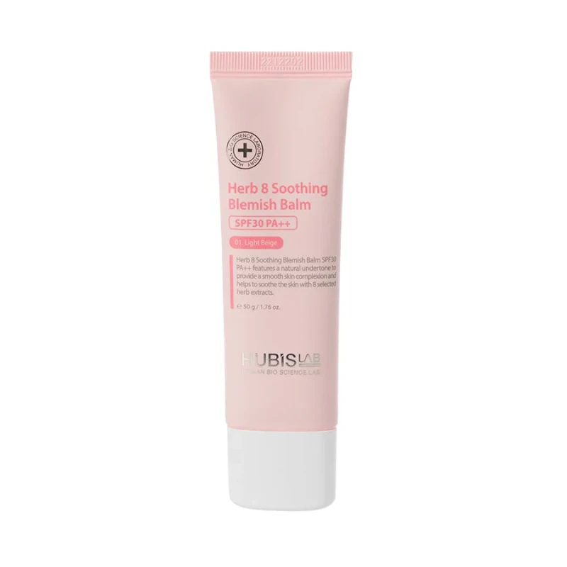 HubisLab Herb 8 Soothing Blemish Balm SPF30+ | Успокаивающий BB-крем светло-бежевого тона 50 мл